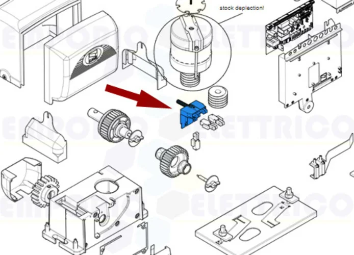 came Ersatzteil der mechanischen Endschaltergruppe bx bk by-3500t 119riy014