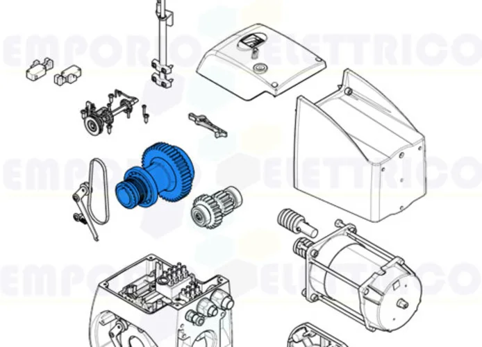 came Ersatzteil der Welle, zweite Reduktion c-bx 119ricx027