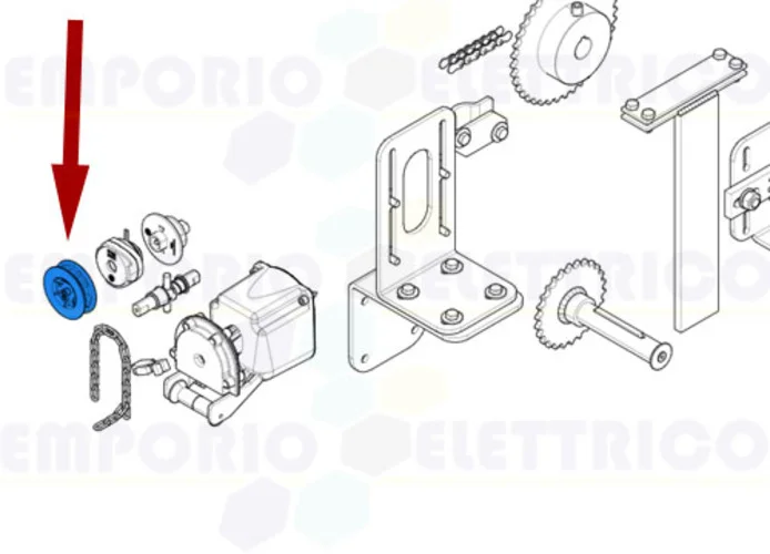 came Ersatzteil der Riemenscheibe der Kette c-bx 119ricx046