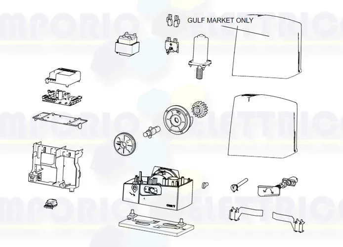 came Seite Ersatzteile des Motors bxv08ags bxv08als 801ms-0210