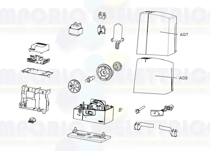 came Seite Ersatzteile des Motors bxv04agt 801ms-0170