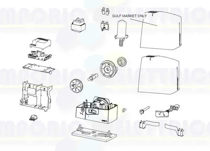 came Seite Ersatzteile des Motors bxv04ags bxv04als 801ms-0150