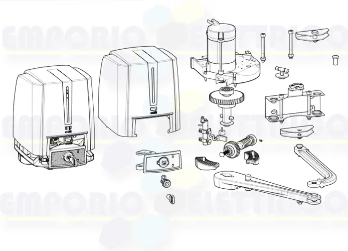 came Seite Ersatzteile des Motors 001fa4024 fa4024