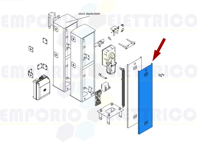 came Ersatzteil der Abdeckung der Tür gard 2,5-3,25-4m 119rig226