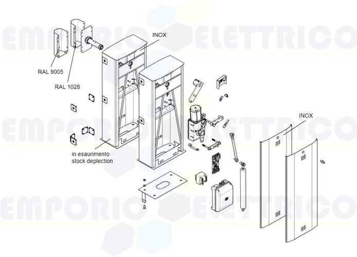 came Seite Ersatzteile für Schranken g6500-g6501 