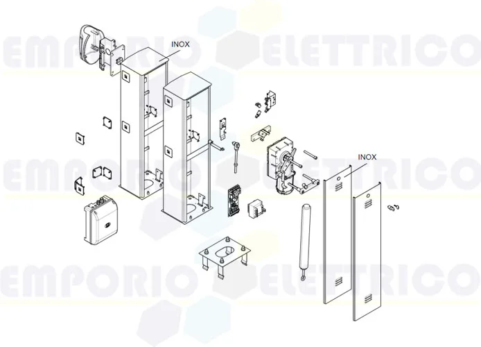 came Seite Ersatzteile für Schranken g3750-g3751 v.1 