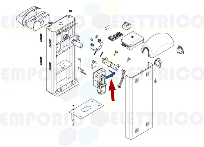 came Ersatzteil der mechanischen Anschlagführung gard 8 119rig147