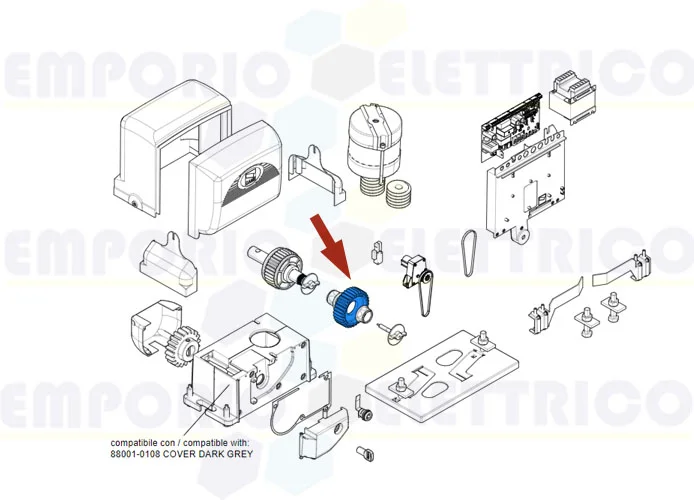 came Ersatzteil der Krone z=33 bx 88003-0001