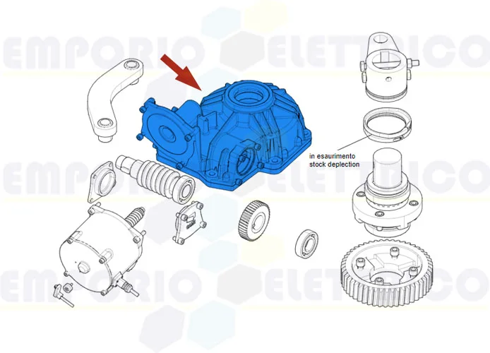 came Ersatzteil des Kastens des Getriebemotors frog plus 119ria108