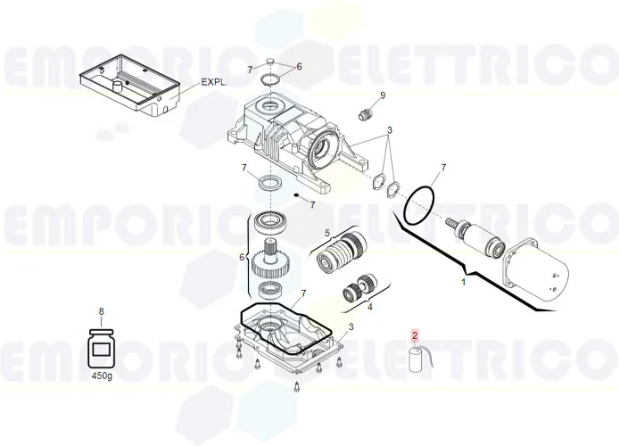 faac Ersatzteil des Kondensators 12,5 uf *f0120* 7601252