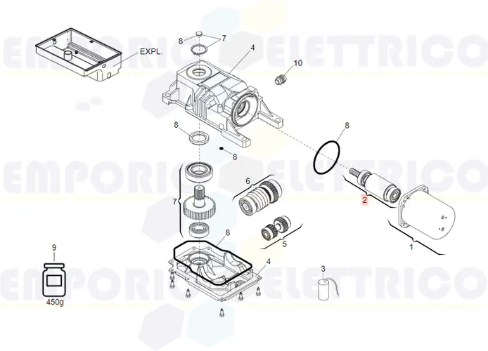 faac Ersatzteil des Rotors 770/roller lento 746027