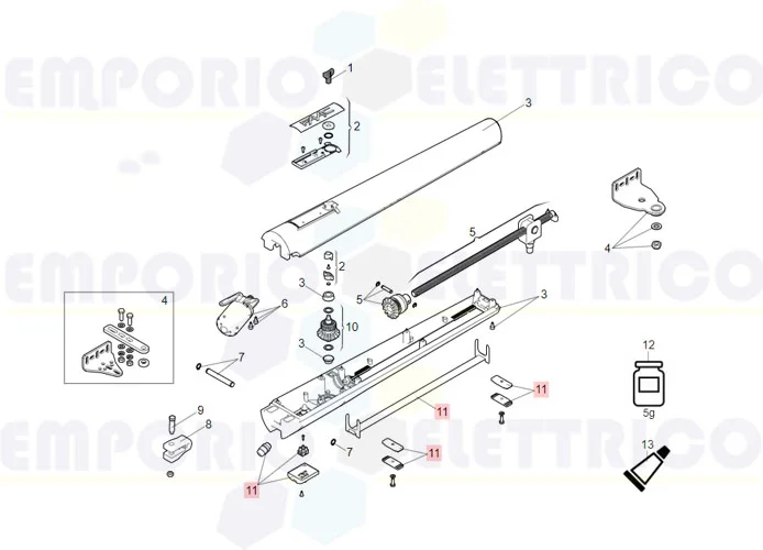 faac Ersatzteil der Kleinteile s418 63003354