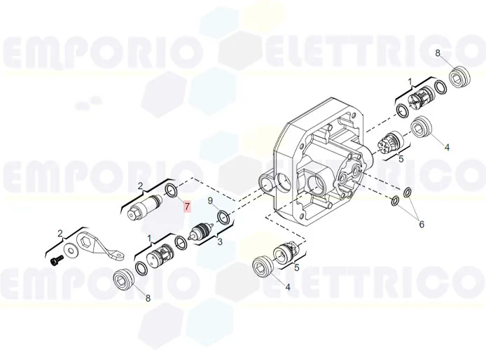 faac Ersatzteil der Dichtung or  6,75x1,78 ( 106) 7090030015