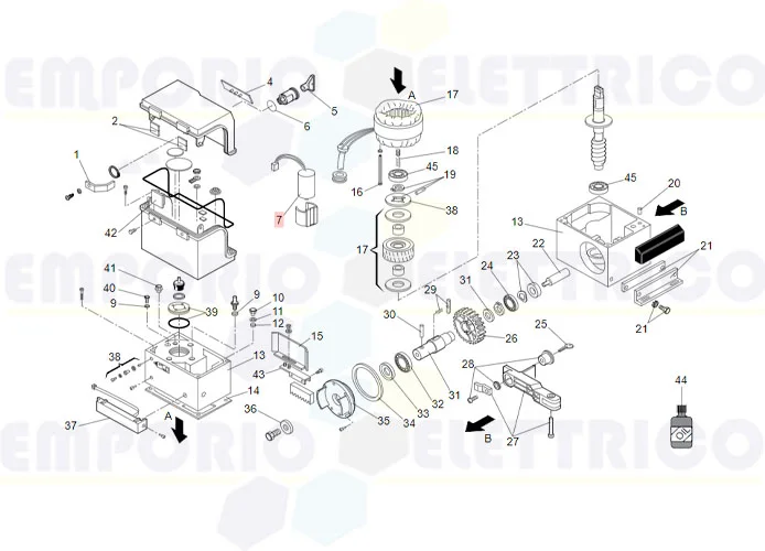 faac Ersatzteil des Kondensators pp 25mf-250v c/conn.s/cod. 76012635