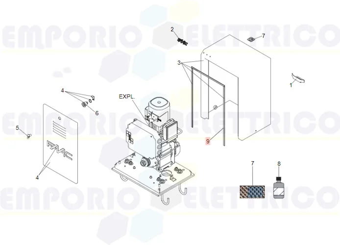 faac Ersatzteil der Dichtung aerstop 10x3 (mt.) 7094025