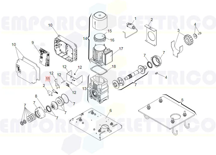 faac Ersatzteil des Mikroschalters omron d2vw-o1l2-1ms 7580145