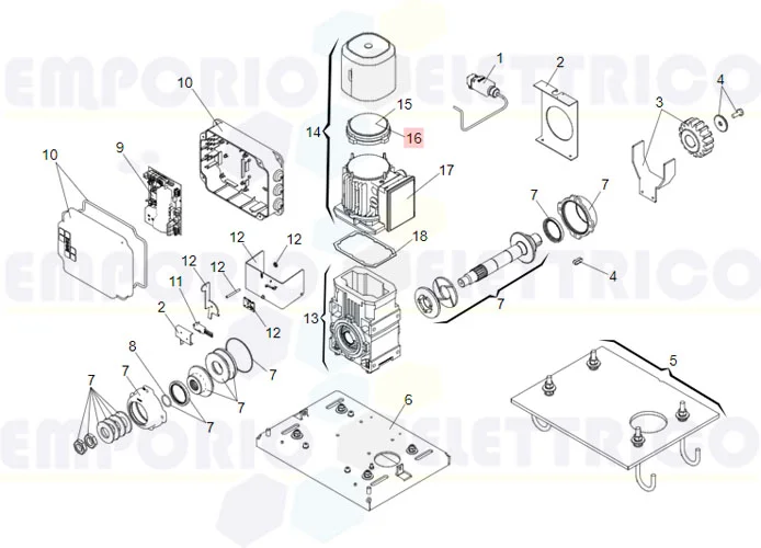 faac Ersatzteil des Bremsbelags der Elektrobremse 884 63002385