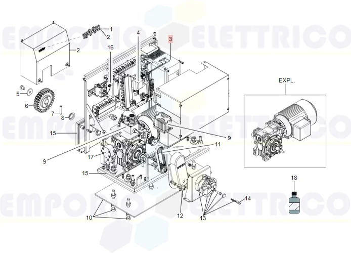 faac Ersatzteil inverter omron jx-ab015-e 63002945