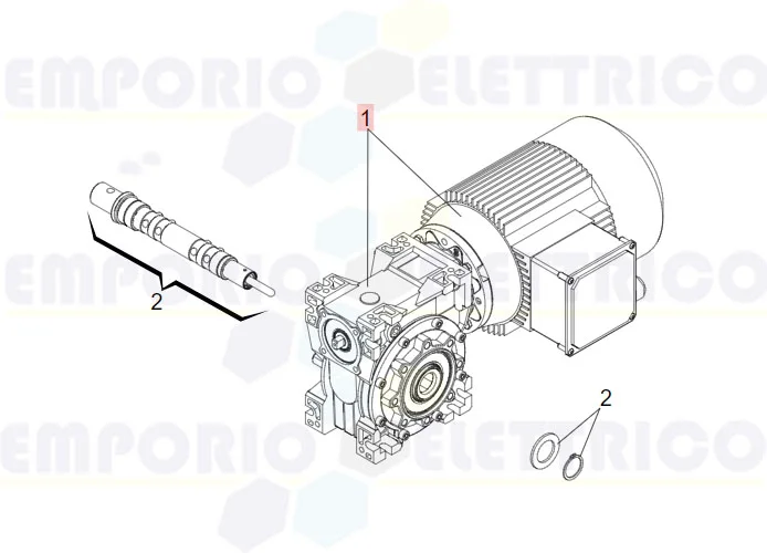 faac Ersatzteil des Getriebemotors c850 63002915