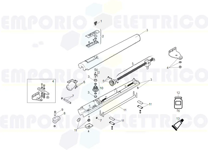 faac Seite Ersatzteile des s418 Motors