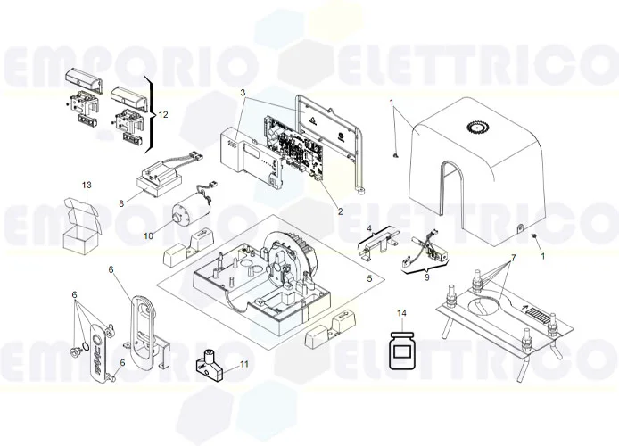 faac Seite Ersatzteile des c720 Motors