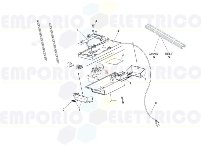 faac Ersatzteil des Motors d700 hs 63002415