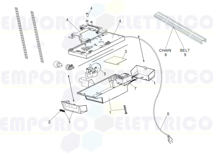 faac Seite Ersatzteile des d700hs Motors